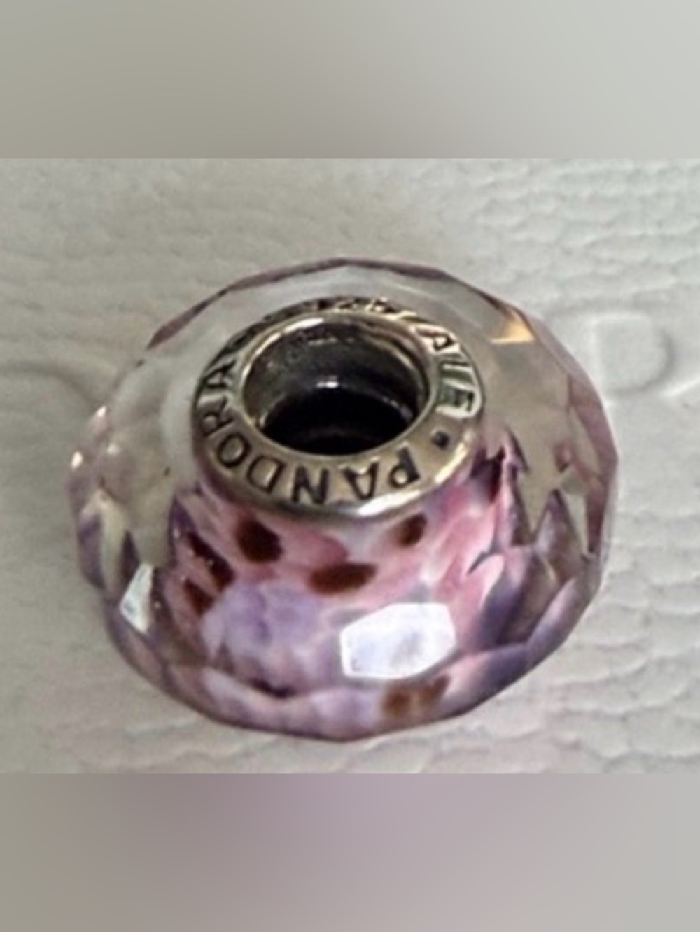 Pandora Sea Glass Murano Pink Shoreline Rare